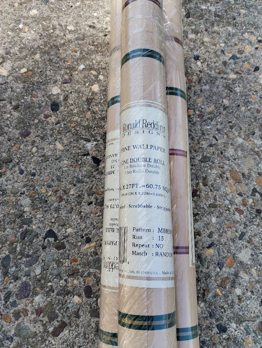 Ronald Redding Designs Wallpaper 60.75 sq.ft Lot of 3